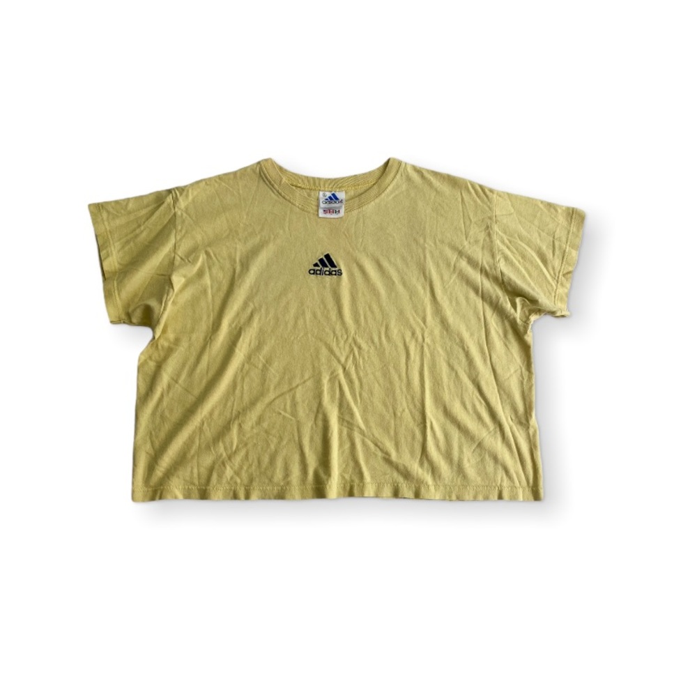 SOLD Vintage Yellow Adidas Tee - Picture 1 of 6